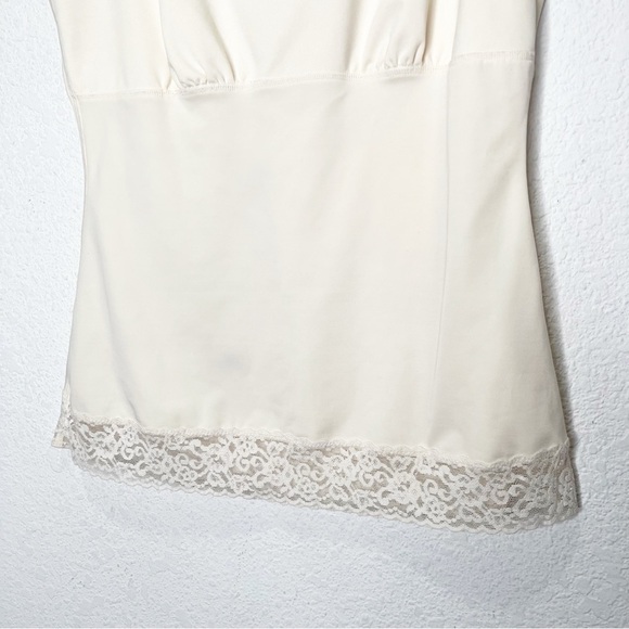 Spanx Slimming Lace Trim Tank Top Cream XL - Picture 3 of 6
